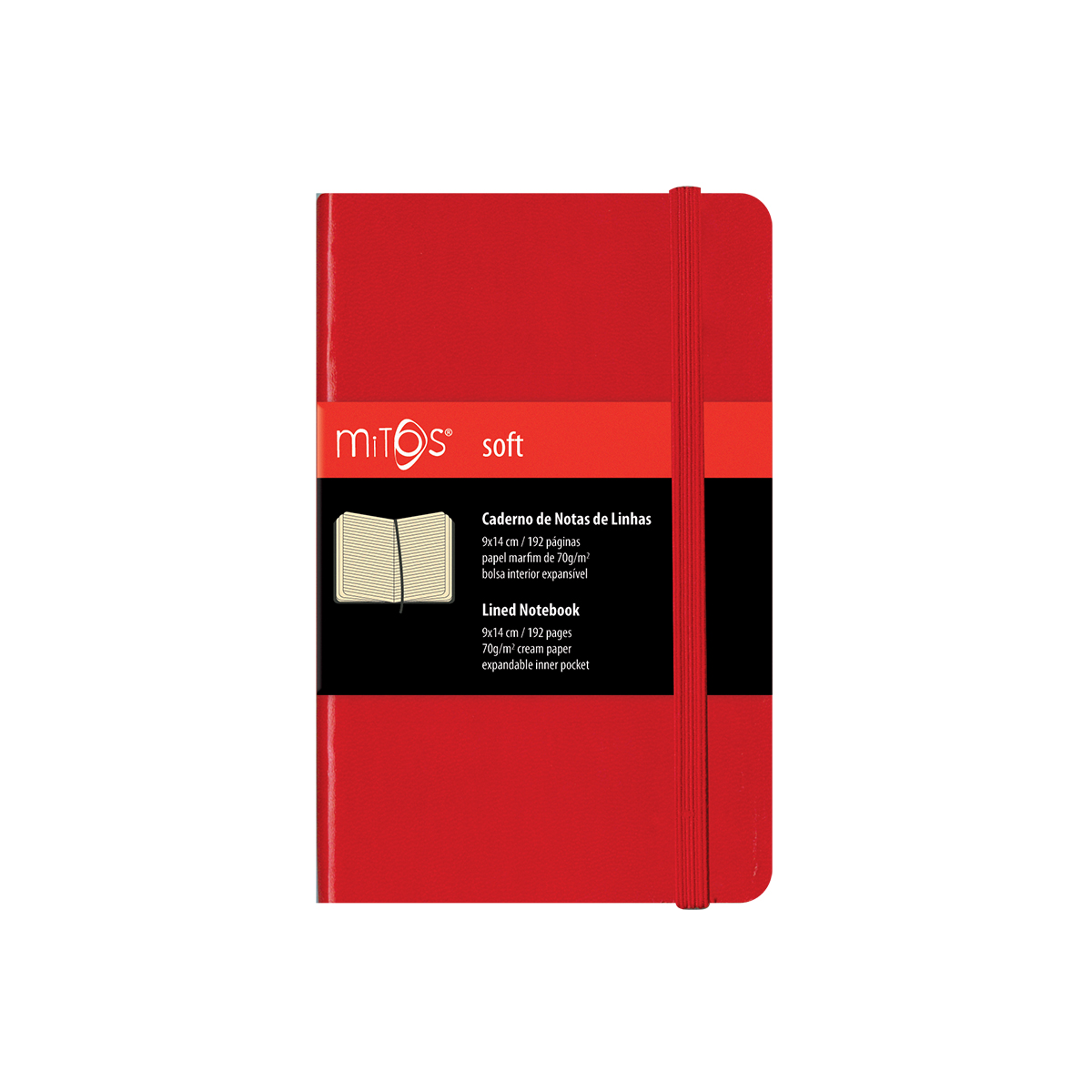 MITOS® SOFT-Caderno Notas Linhas(9x14cm)192pg